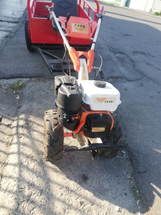 Vand motocultor cu remorca