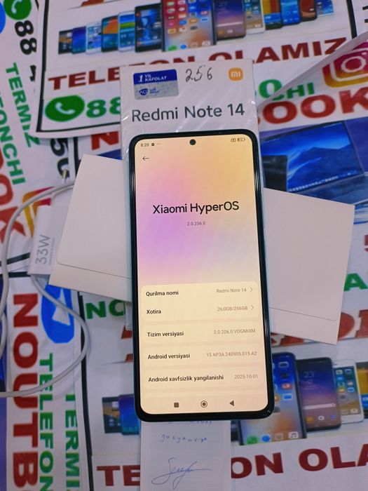 Redmi note 14  yangi 256GB