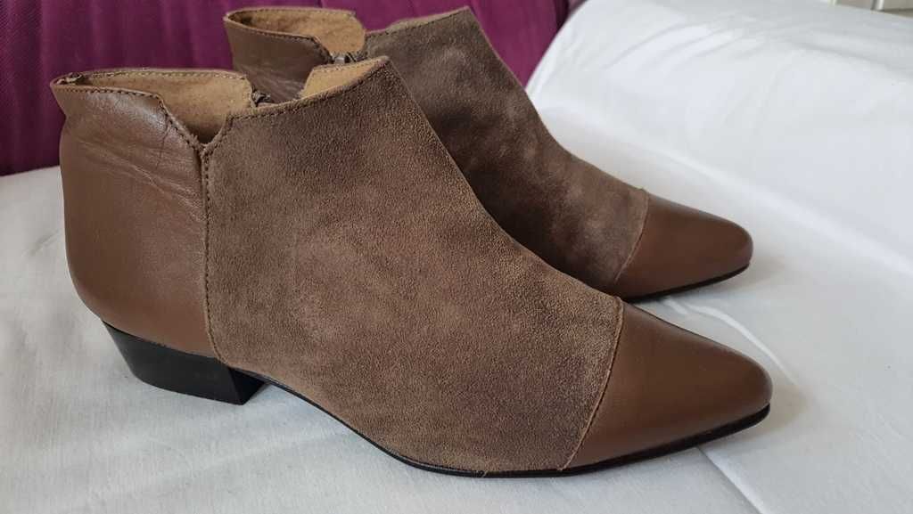 Botine elegante de primavara full piele de la HEINE marimea 38