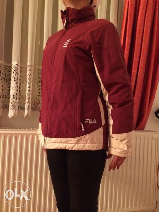 Geaca dama S-M ORIGINALA Fila hiking trekking burgundi