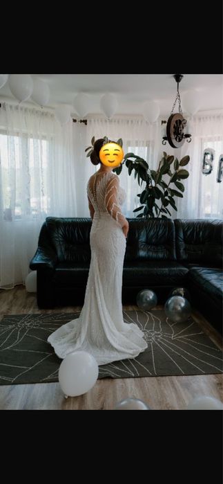 Rochie mireasă, model sirenă, impecabilă!