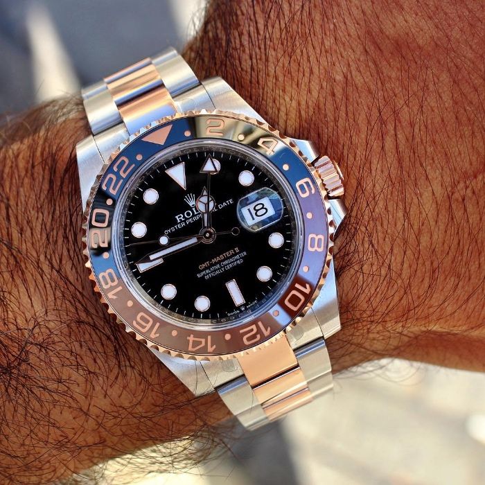 Rolex GMT Master II Silver Rose 126711