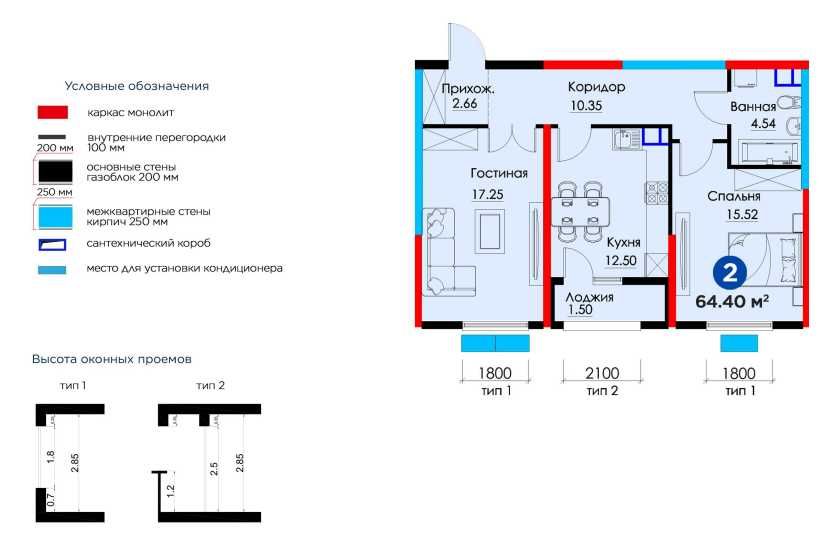 2х комнатная квартира в новом ЖК с кадастром! Скидка 21%(PA)