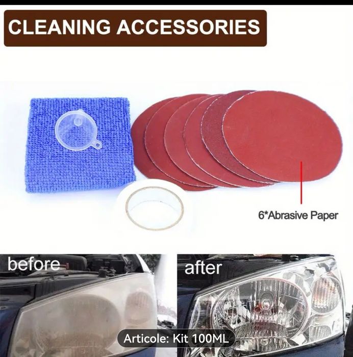 Kit restaurare faruri Polimer