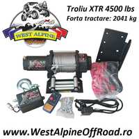 Troliu XTR 4500 lbs cu cablu otel ATV, QUAD - Forta tractare 2041 kg