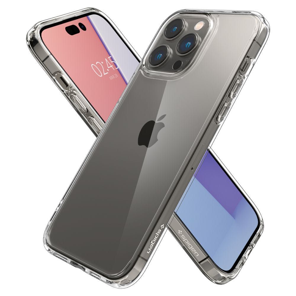 Калъф за iPhone 14 Pro/Pro Max, SPIGEN Ultra Hybrid прозрачен