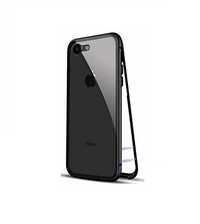 Husa Apple iPhone 7 Magnetica 360 grade Negru + folie de sticla