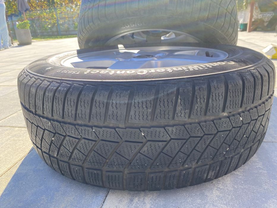 Set jante Borbet + anvelope iarna Continental