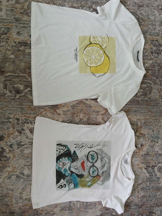 Бели тениски с апликация