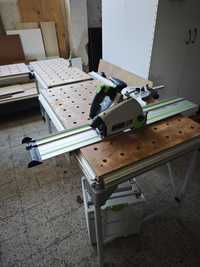 Циркуляр Festool TS 60 с маса MFT/3 и Маса TSB/1-MW 1000 с подпори