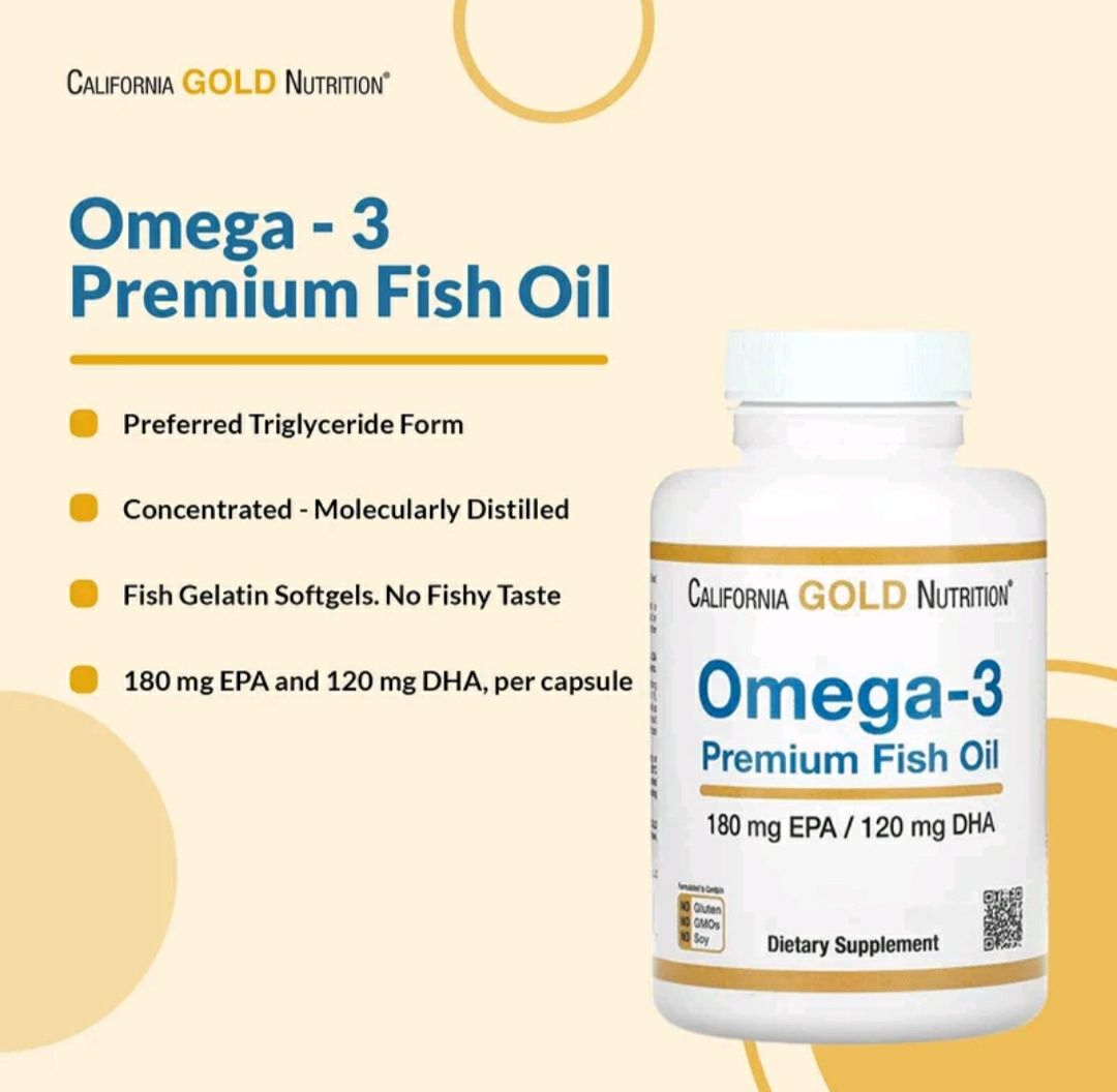 Omega 3 California gold Рыбий жир в капсуле из рыбьего желатина