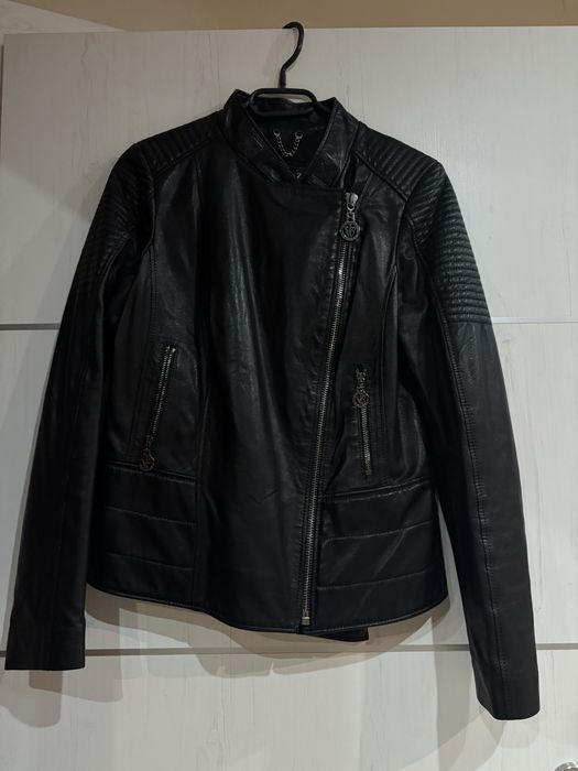 Дамско яке естествена кожа#Massimo Zardi