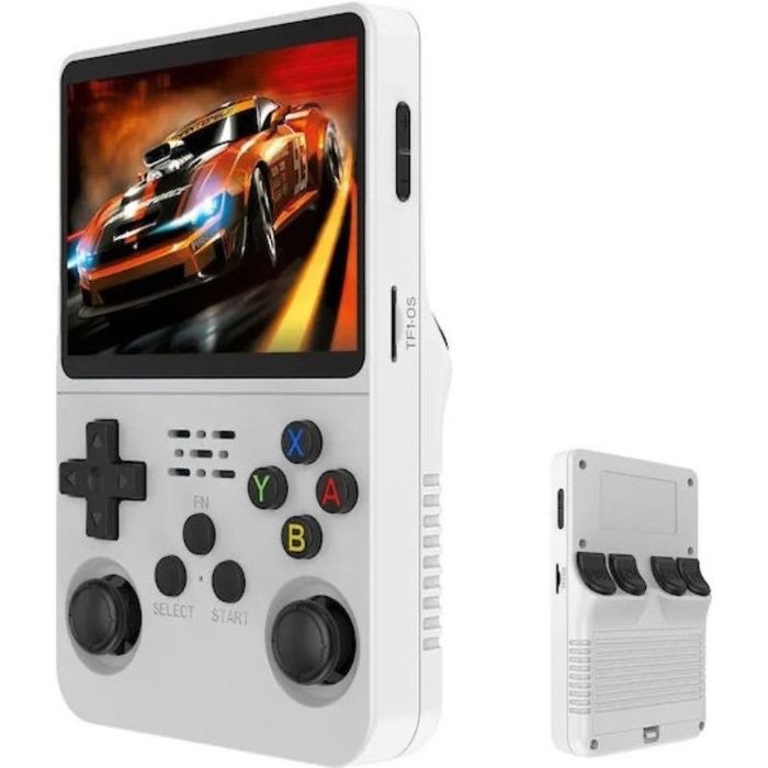 Consola retro portabila R36S 64GB cu jocuri White Sigilat Nou