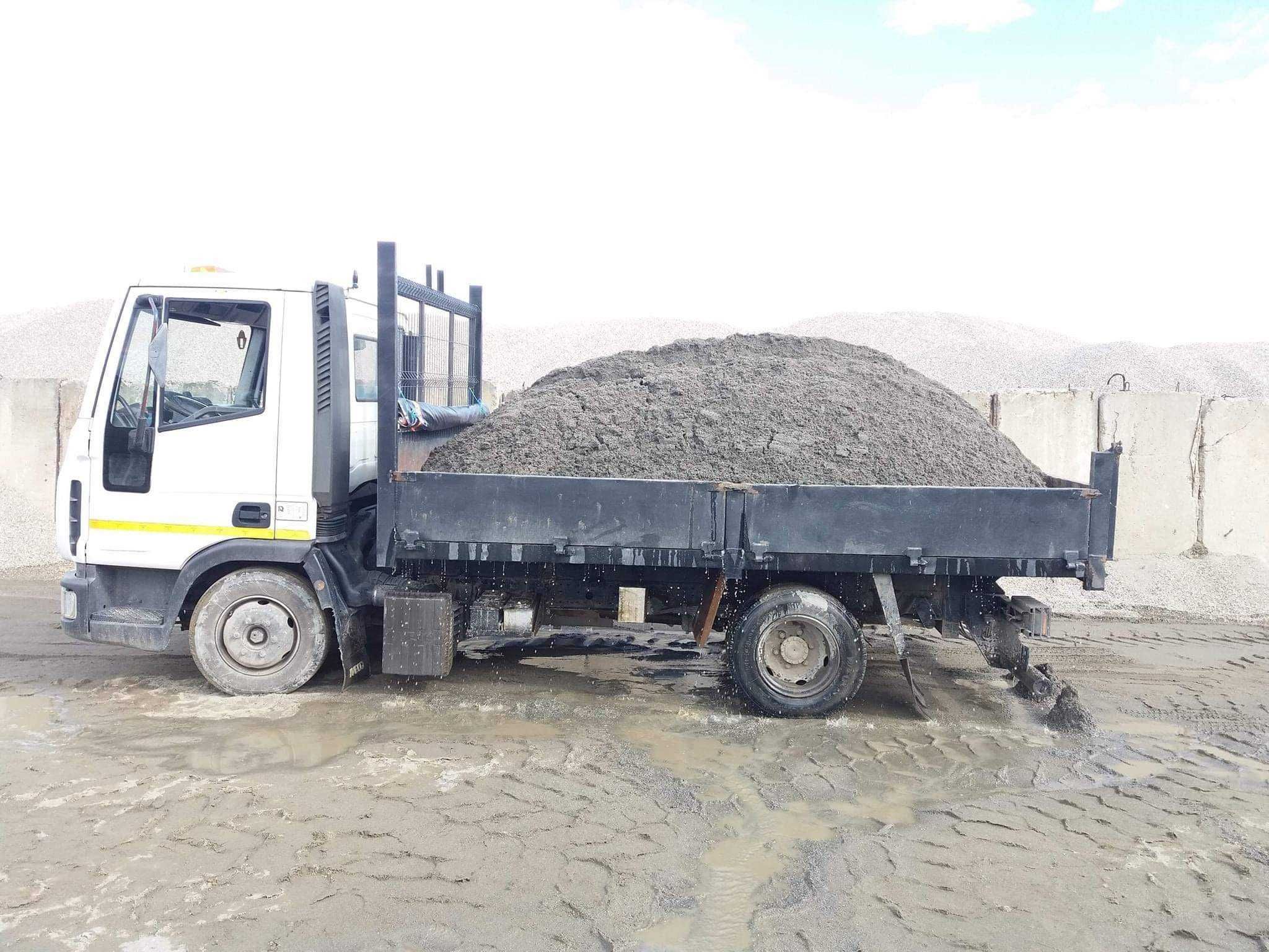 Transport moloz nisip pamant gazon agregate