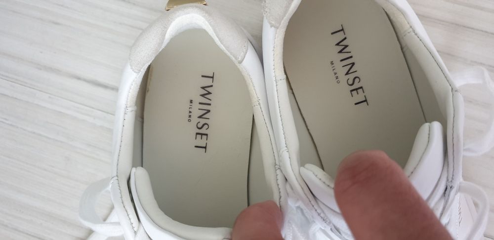 TWINSET Leather Sneakers Womens Size 39/25см ОРИГИНАЛ!