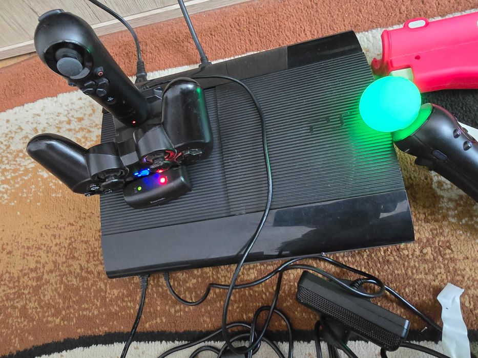 PS3 500 GB Modat+VR, Accesorii full