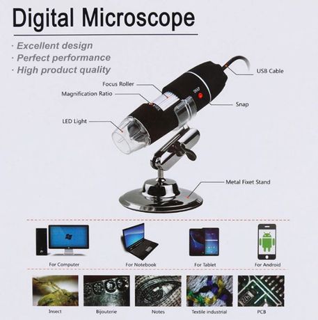 Microscop video digital 1600X OTG USB telefon tableta Android +CADOU!