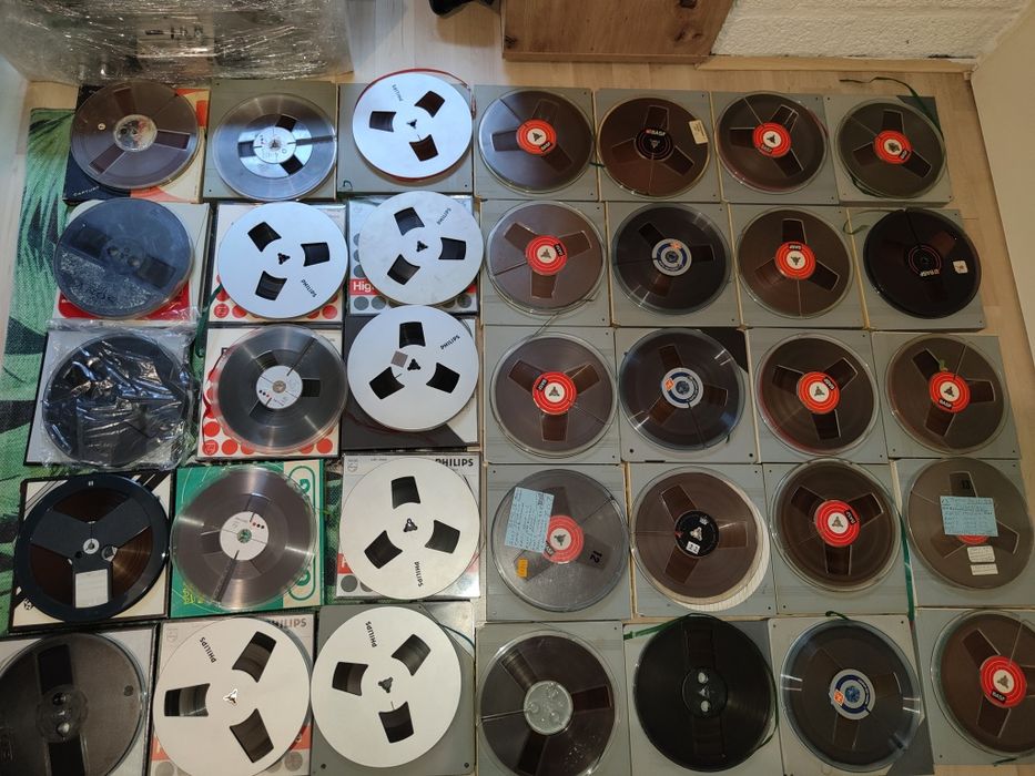 Benzi de Magnetofon 18cm BASF, Philips,Agfa,TDK, Sony