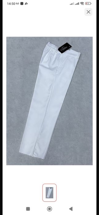 Продам белые брюки детские для утренника