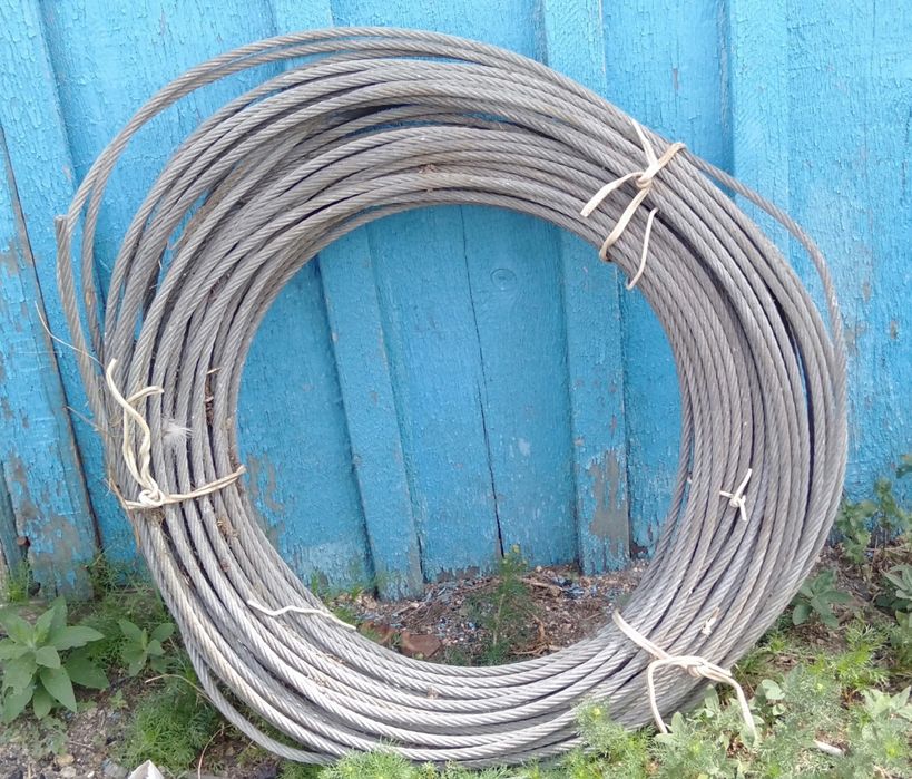 Продам трос, стальной- оцинкованный новый.
