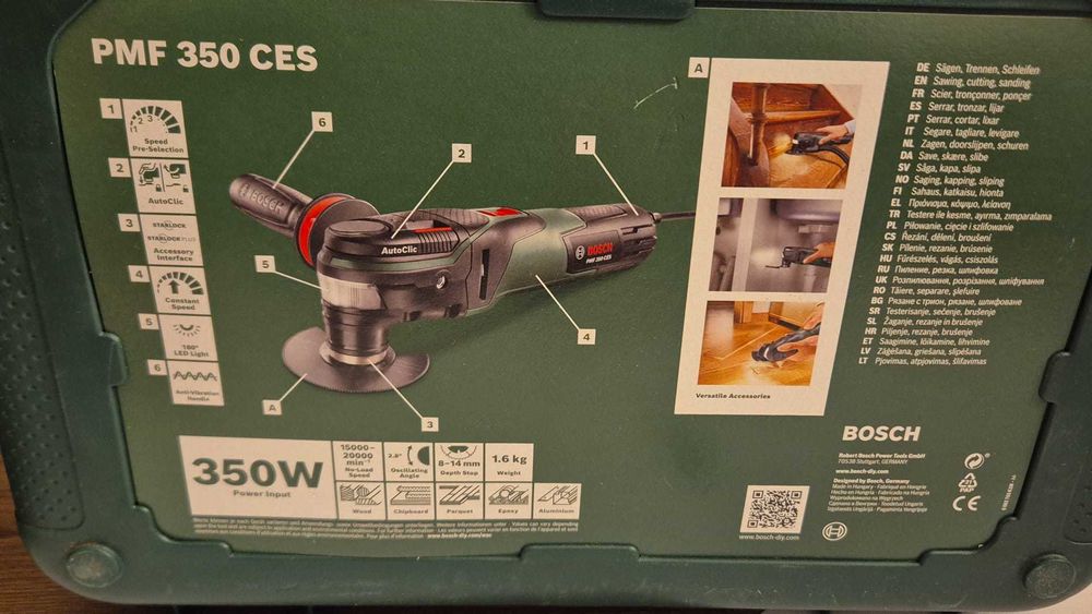 Polizor oscilant multifuncțional Bosch PMF 350 CES