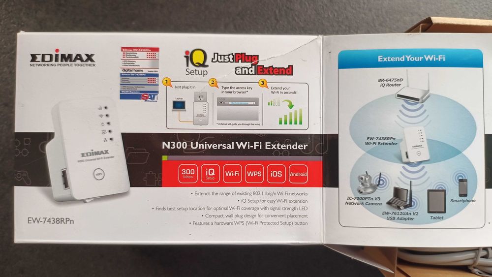 Extender Wi-Fi Edimax, ca nou