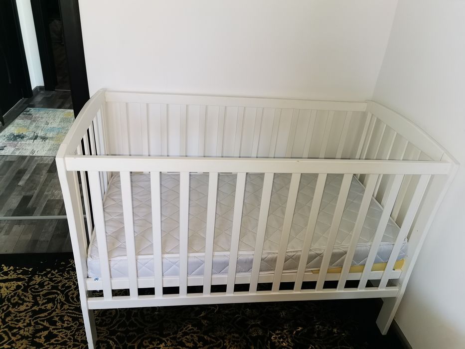 Pătuț bebe + saltea cocos
