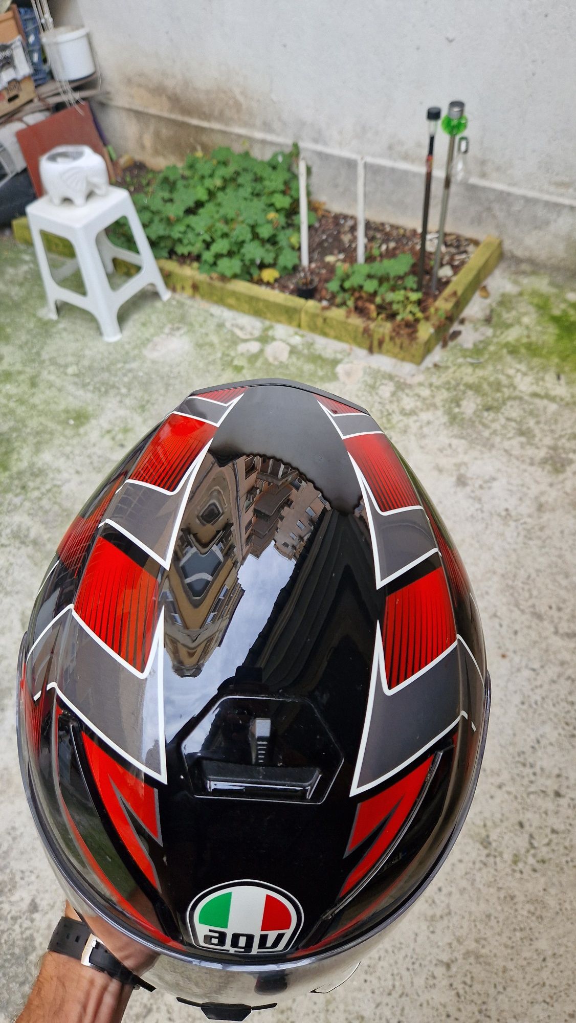 Каска AGV K5S Hurricane red L 58-59