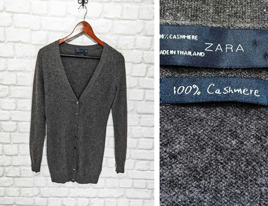 ZARA 100% Кашмирена дамска жилетка размер S