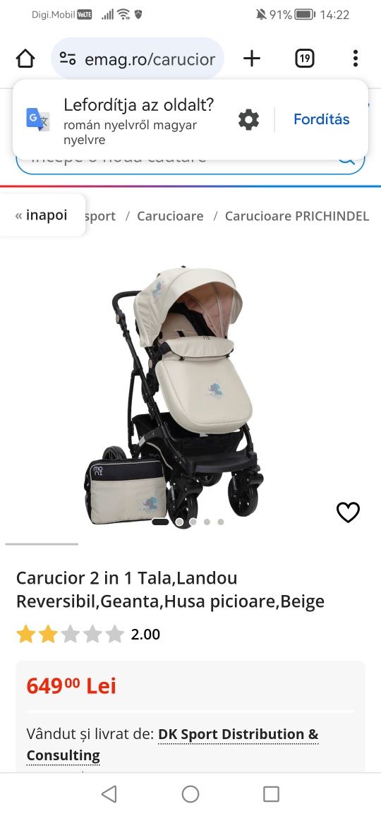 Carucior 2 in 1 Tala