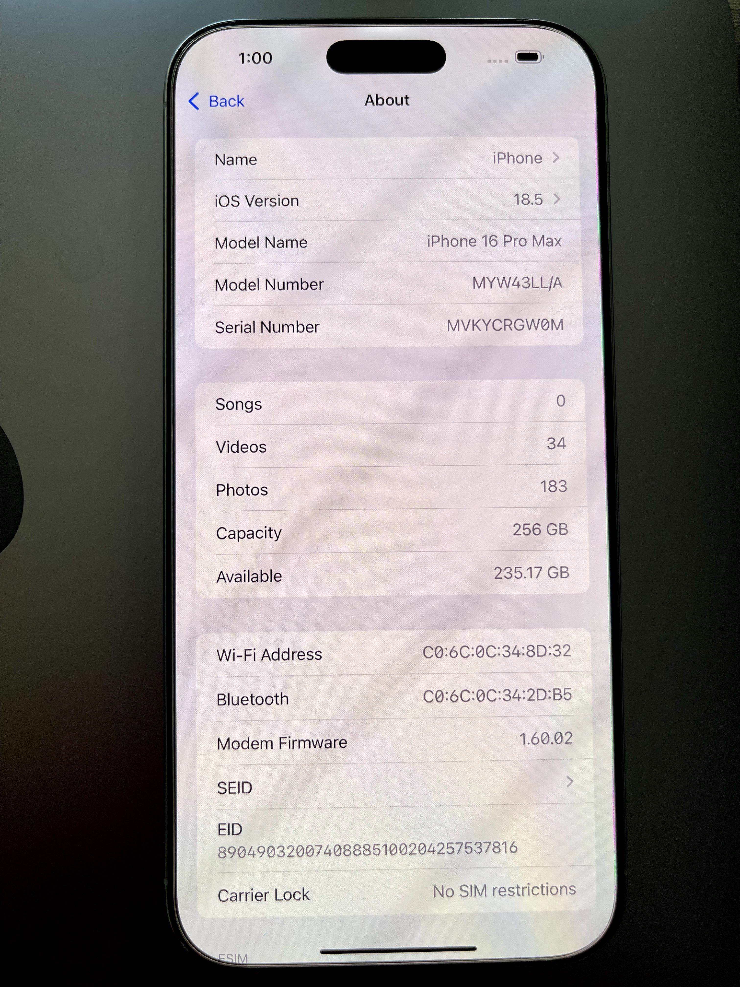 iPhone 16 Pro Max 256GB - Отключен, Като Нов + Аксесоари + Гаранция