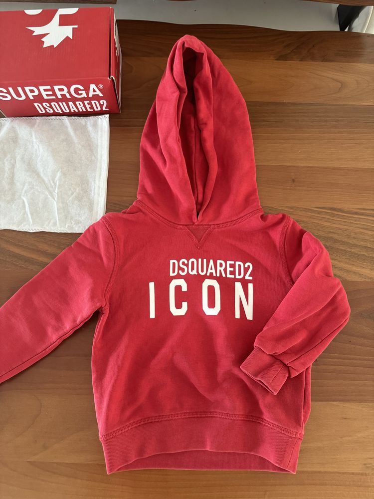Dsquared2 D2 4 год. оригинален детски суитчер блуза