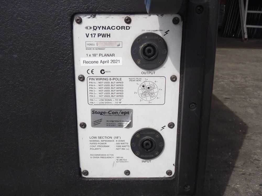 Dynacord V Sistem  4 sub w17+2 top V 12- 60 P