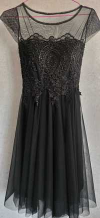 Черна рокля от тюл