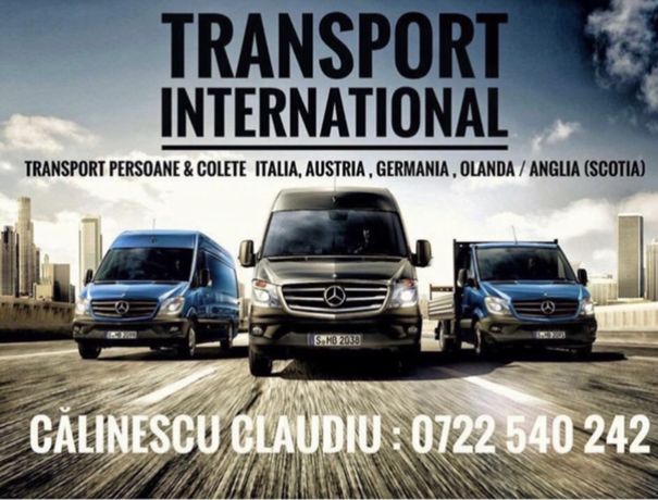 Transport persoane si colete Anglia, Italia, Germania, Belgia!