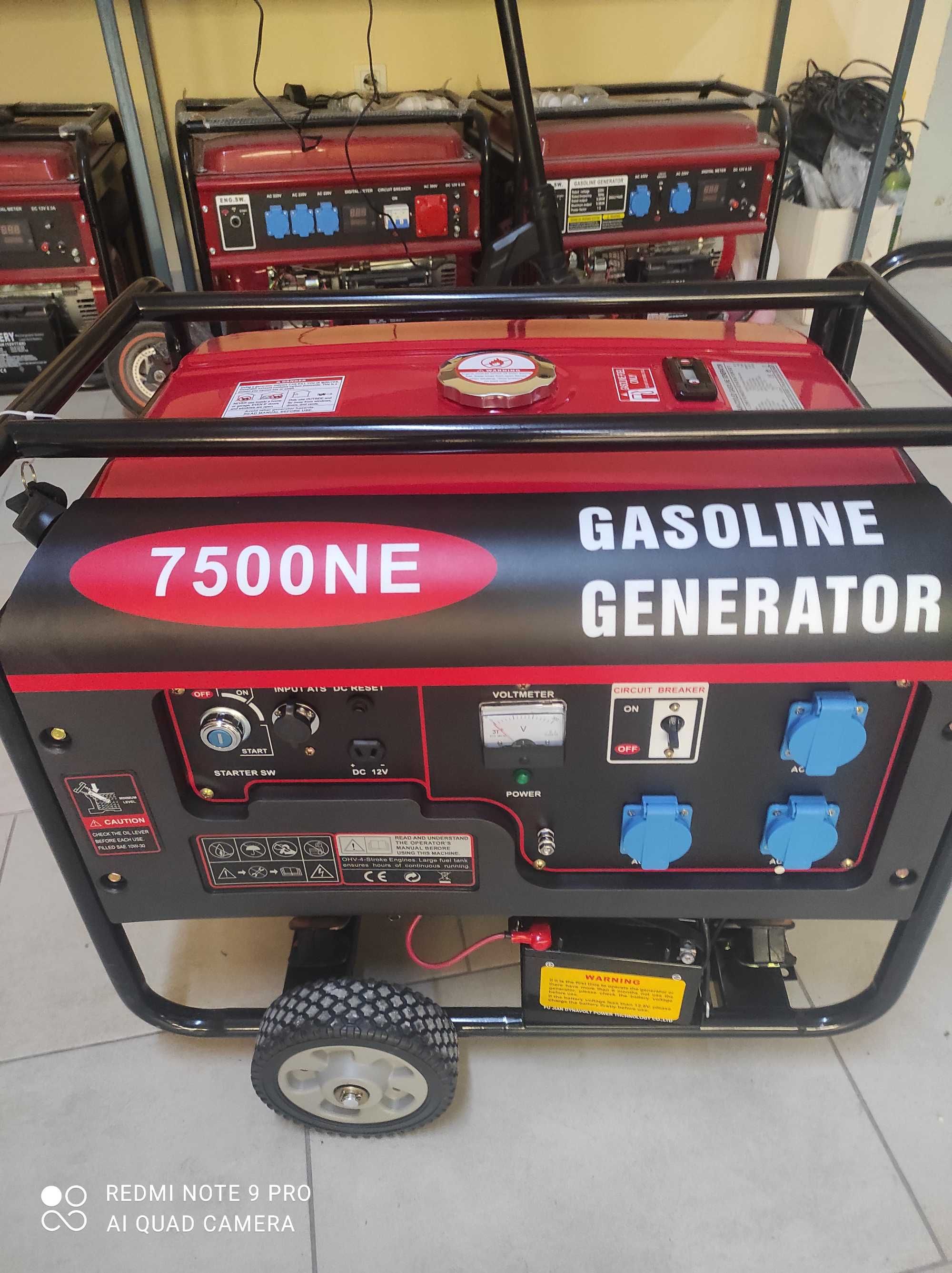 8 Kw  Бензинов генератор за ток с ATS Табло