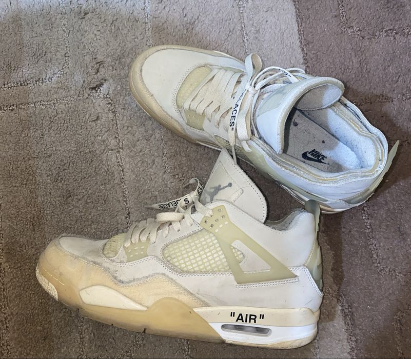 Jordan 4 Off White Sail