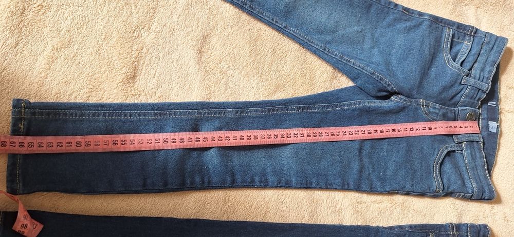 6-7г., 122см, детски дънки, тъмно сини, момиче, Name it