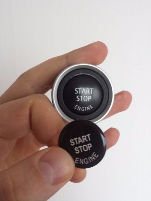 3D Stickere buton Start Stop BMW E60 E61 E70 E71 E87 E89 E90 E91 E92/3