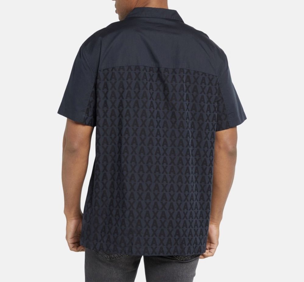 Риза с къс ръкав Armani Exchange