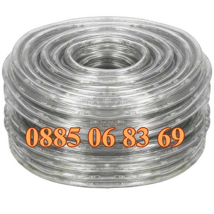 Коледен маркуч 20 метра студено бяла светлина/маркуч 20м бяла светлина