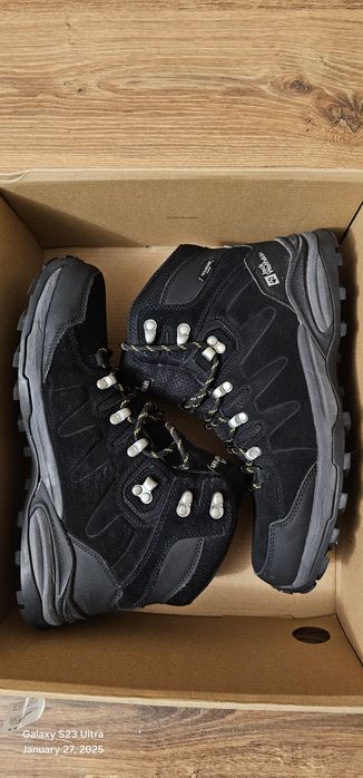 Ghete de drumeție pentru bărbați Jack Wolfskin, negre, mărimea 42