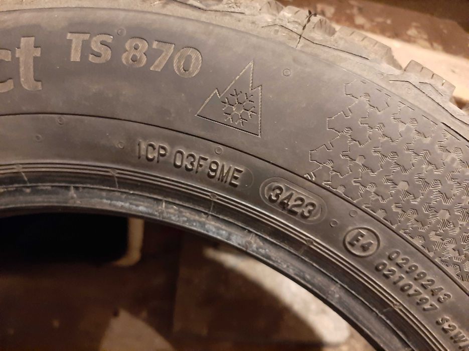 Комплект зимни гуми CONTINENTAL WinterContact TS 870 205/55 R16 91H