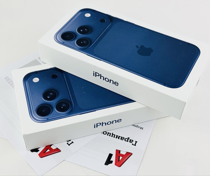 НОВ! Apple iPhone 17 Pro 256GB Deep Blue 2г. Гаранция!