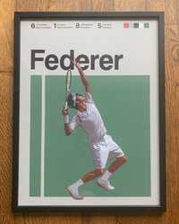 Vand tablou panza Roger Federer 30 x 40