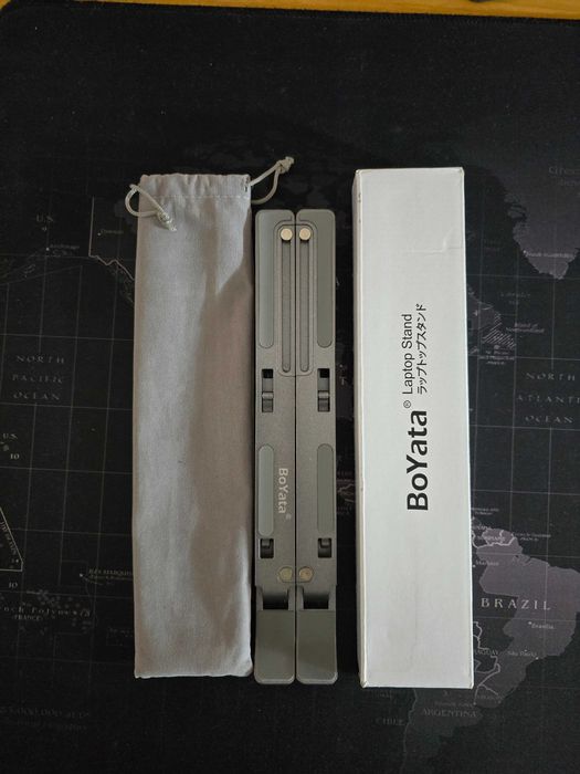 Stand laptop aluminiu pliabil nou – reglabil, cu husa inclusa