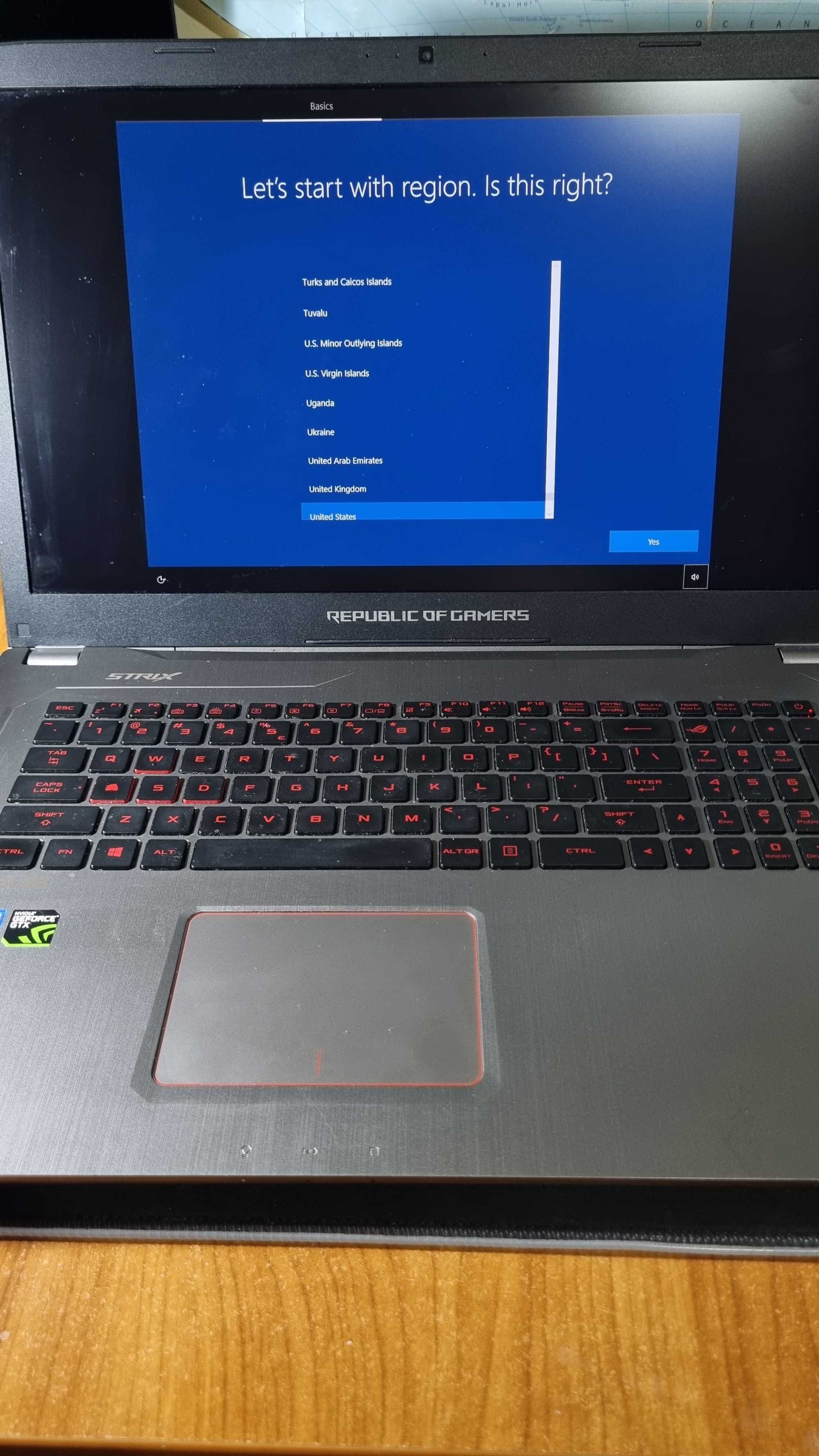 Laptop Asus ROG gl702vm