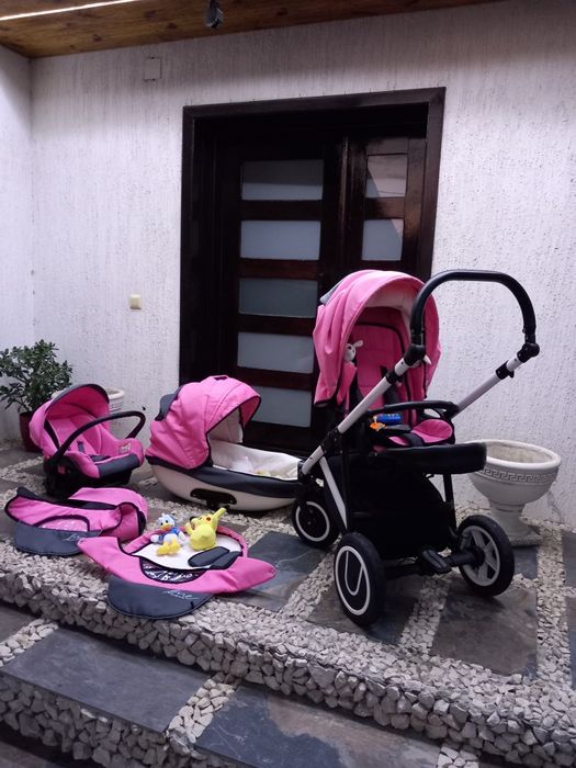 Cărucior Fetita Line Bexa Impecabil ROZ Aproape NOU