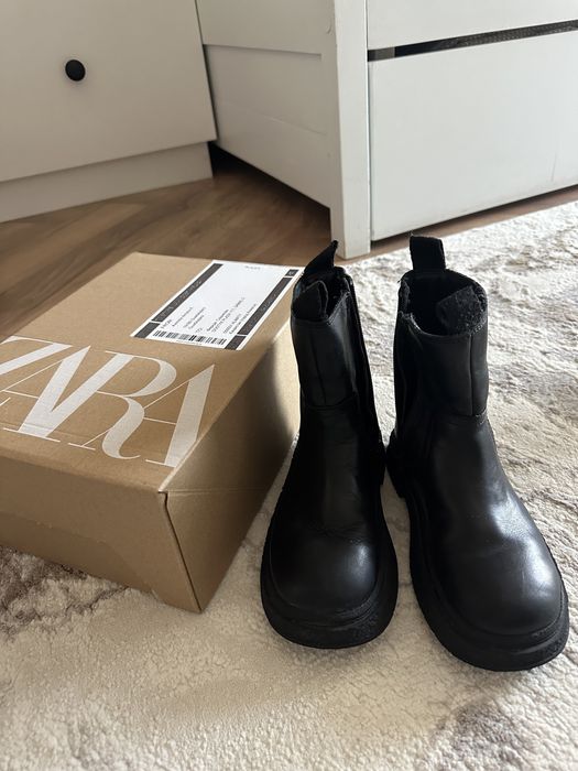 Ботинки Zara из натуральной кожи 30 размер