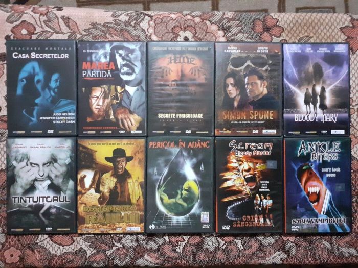 Filme horror - Colecție de 16 de DVD-uri originale